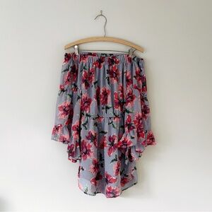 Blush Floral Petal Print Dress